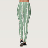 Silver Birch Tree Trunk Leggings (Rückseite)