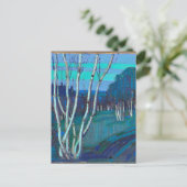 Silver Birches, beliebtes Kunstwerk von Tom Thomso Postkarte (Stehend Vorderseite)