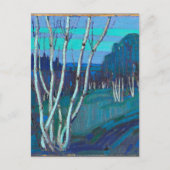 Silver Birches, beliebtes Kunstwerk von Tom Thomso Postkarte (Vorderseite)