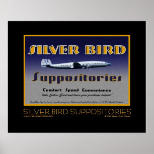Silver Bird Suppositarys Kunstposter Poster