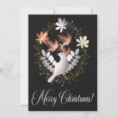 Silver Bird Weihnachtskarte Karte (Vorderseite)