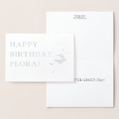 Silver Birthday Folienkarte (Anzeige)