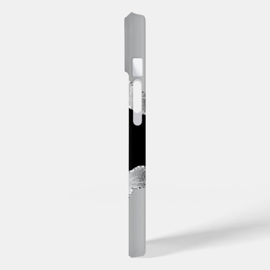 Silver Black Age Marmorname Skript Case-Mate iPhone Hülle (Rückseite / Links)