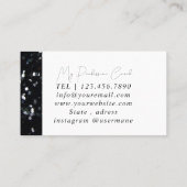 Silver Black Diamond Coach Business Card Visitenkarte (Rückseite)