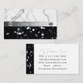 Silver Black Diamond Coach Business Card Visitenkarte (Vorne/Hinten)
