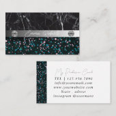 Silver Black Diamond Coach Business Card Visitenkarte (Vorne/Hinten)