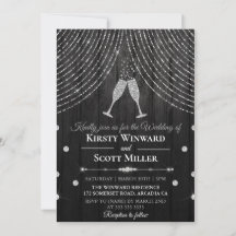 Silver Black Diamond Gläser Wedding
