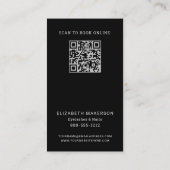 Silver Black Elegant Beruflich Punch Treuekarte (Rückseite)