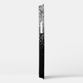 Silver Black Girl Glitzer Sparkle Monogram Name C Case-Mate iPhone Hülle (Rückseite / Rechts)