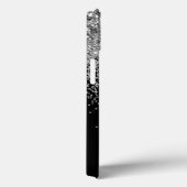 Silver Black Girl Glitzer Sparkle Monogram Name C Case-Mate iPhone Hülle (Rückseite / Rechts)