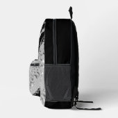 Silver Black Imitats Coin Sinti und Roma Scarf Bedruckter Rucksack (Rechts)