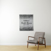 Silver Black Leopard Brautparty Background Prop Wandteppich (Beispiel)