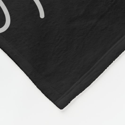 Silver Black Luxe Glitzer Glam Monogram Name Fleecedecke (Ecke)