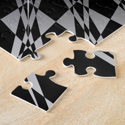 Silver Black Mandala Puzzle (Seite)