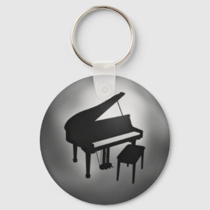 Silver Black Piano Student Geschenk Schlüsselanhän Schlüsselanhänger