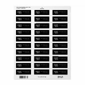 Silver & Black Rücksendeadresse Silver & Black Par (Vorne)