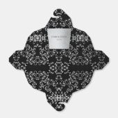 Silver & Black Swirl Gothic Wedding Geschenkschachtel (Ungefaltet)