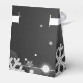 Silver Black Winter 30. Geburtstag Vielen Dank Geschenkschachtel (Rückseite)