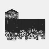 Silver Black Winter 40. Geburtstag Vielen Dank Geschenkschachtel (Ungefaltet)