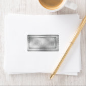 Silver Blank Address Labels Adressaufkleber (Insitu)