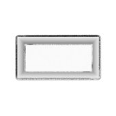 Silver Blank Address Labels Adressaufkleber (Vorne)