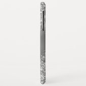 Silver Bling Luxury Sparkle Glitzer Monogram Case-Mate iPhone Hülle (Hinten/Links)