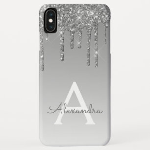 Silver Bling Luxus Sparkle Glitzer Monogram Case-Mate iPhone Hülle