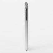 Silver Bling | Luxus Sparkle Glitzer Monogram Case-Mate iPhone Hülle (Hinten/Links)