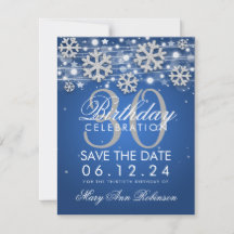 Silver Blue 30. Geburtstag Rett Winterdatum