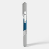 Silver Blue Age Marmornamenskript Case-Mate iPhone Hülle (Rückseite / Links)