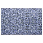 Silver Blue Floral Blätter Illustration Muster Stoff (Fat Quarter (45,7 x 55,9 cm))