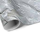 Silver Blue Geschenkpapier (Rolleneckpunkt)