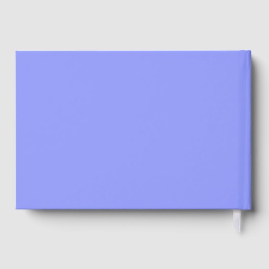 Silver Blue Hearts Entwinnte Hochzeit Gästebuch (Rückseite)