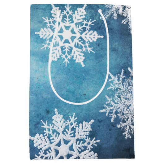 Silver & Blue Mittlere Geschenktüte (Vorderseite)