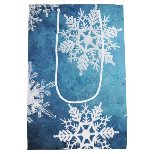 Silver & Blue Mittlere Geschenktüte (Rückseite)