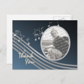 Silver Blue Music im Air-Foto Postkarte (Vorne/Hinten)