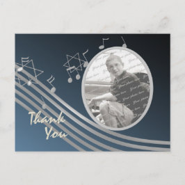 Silver Blue Music im Air-Foto Postkarte