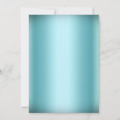 Silver Blue Princess Masquerade Sweet 16 Einladung (Rückseite)