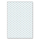 Silver Blue Snowflake Winter Wedding Tischnummer (Rückseite)