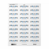 Silver Blue Snowflakes Winterhochzeit (Vorne)