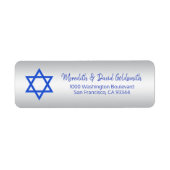 Silver Blue Star von David Mitzvah Hanukkah (Vorne)