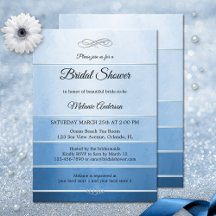 Silver Blue Striping Tone auf Tone-Brautparty