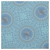 Silver Blue Turtle Animal Stoff (Muster)