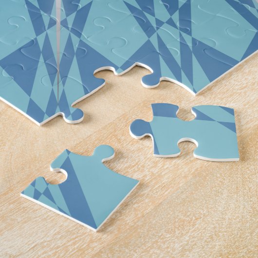 Silver Blue Turtle Mandala Maritime Puzzle (Seite)