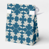 Silver Blue Winding Blätter Geschenkschachtel (Rückseite)