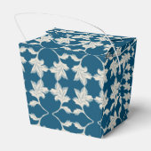 Silver Blue Winding Blätter Geschenkschachtel (Rückseite)