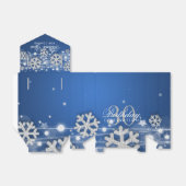 Silver Blue Winter 30. Geburtstag Vielen Dank Geschenkschachtel (Ungefaltet)