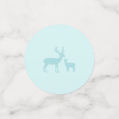 Silver & Blue Winter Wonderland Junge 1. Geburtsta Konfetti (Klein Vorderseite)