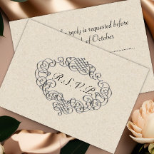 Silver Blüh Wedding RSVP
