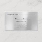 Silver Body Venus Kosmetische Operation Kosmetolog Terminkarte (Rückseite)